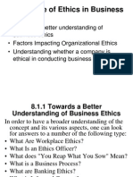 8: Practice of Ethics in Business