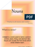 Nouns: "Poetry Is All Nouns and Verbs"