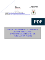 Projet de Construction CPAF (Mondaga)