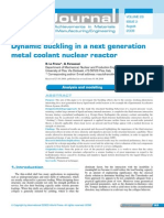 Dynamic Buckling in A Next Generation Metal Coolant Nuclear Reactor