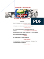 Journal de L'afrique N°4 Spécial Burkina Faso