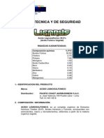 Hoja Tecnica y de Seguridad Lignnus