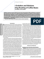 Carbon Dioxide Evolution and Moisture Evaporation During Roasting of Coffee Beans