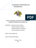 Especificación Formal Secuencial