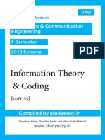 Ece-V Sem-Information Theory & Coding-Unit1,2,3,4,5,6,7,8