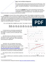 Correlation and Regression