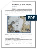 Minerales Más Comunes de La Corteza Terrestre