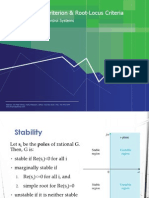 Routh-Hurwtz Criterion & Root-Locus Criteria: Stability of Feedback Control Systems