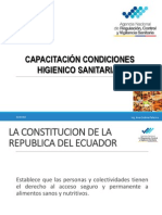 Capacitacion Condiciones Higienico Sanitarias - Arcsa PDF