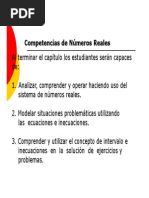 Competencias de Números Reales