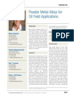 Powder Metallurgy Alloys For Oil Field Applications