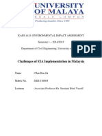 Challenges of EIA Implementation in Malaysia