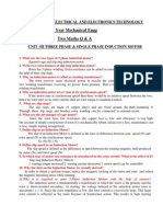 UNIT-III Three Phase & Single Phase Induction Motors