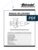 Manual Bomba Centrífugo Helicoidal Tipo K y Q