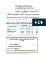 Estadística de Turismo en Panamá