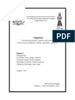 Álgebra Combinaciones Permutaciones