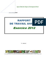 RAPPORT DE TRAVAIL ANNUEL Exercice 2012 PDF