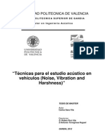 Ingeniería Acústica en Vehículos Automotrices