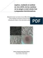 Estudio Empírico de Los Cambios Producidos en La Sangre A Nivel Celular Tras La Toma de Preparados Bioinformativos