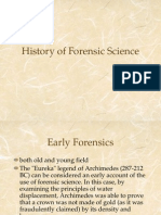 History of Forensics