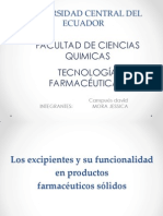 Excipientes Farmaceuticas