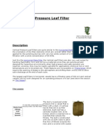 The Vertical Pressure Leaf Filter