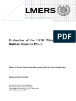 Evaluation of The DFIG Wind Turbine Built-In Model in PSS/E