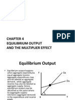 Chapter 4: Equilibrium Output and Multiplier Effect