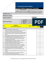 Electrical Equipment Check List