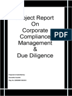 Project Report - Corporate Compliance & Due Diligence