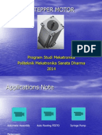 Stepper Motor: Program Studi Mekatronika Politeknik Mekatronika Sanata Dharma 2014