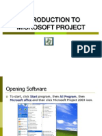 Introduction On Microsoft Project