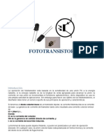 Fototransistores y Optoacopladores