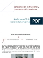 Modo de Representación Institucional y Modo de Representación