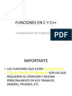 Funciones en C y C++