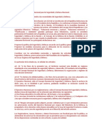 La División Del Territorio Nacional para La Seguridad y Defensa Nacional