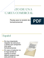 Formato de Una Carta Comercial