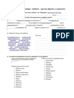 3º ESO - BIOLOGIA - Actividades - Ordenador - Digestivo - y - Respiratorio PDF