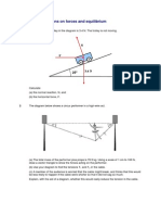 Forces and Equilibrium Questions