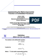 Matrix Exponential