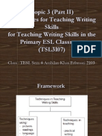 Tsl3107-3-Part2-Techniques For Teaching Writing Skills