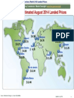 World LNG Estimated August 2014 Landed Prices: Cove Point Cove Point