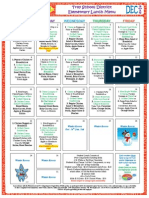 Elementary December Lunch Menu 2014