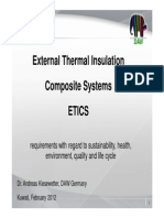 External Thermal Insulation Composite Systems Etics