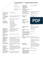 Flashcards Surgical Recall Chapter 17