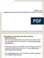 Measuring Relevant Costs