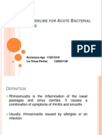 C G A B R: Anadian Uideline FOR Cute Acterial Hinosinusitis