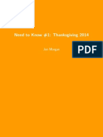 Need To Know #1: Thanksgiving 2014