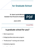 Planning For Graduate School - Presentation Slides