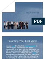 VBA With Excel VBA With Excel
